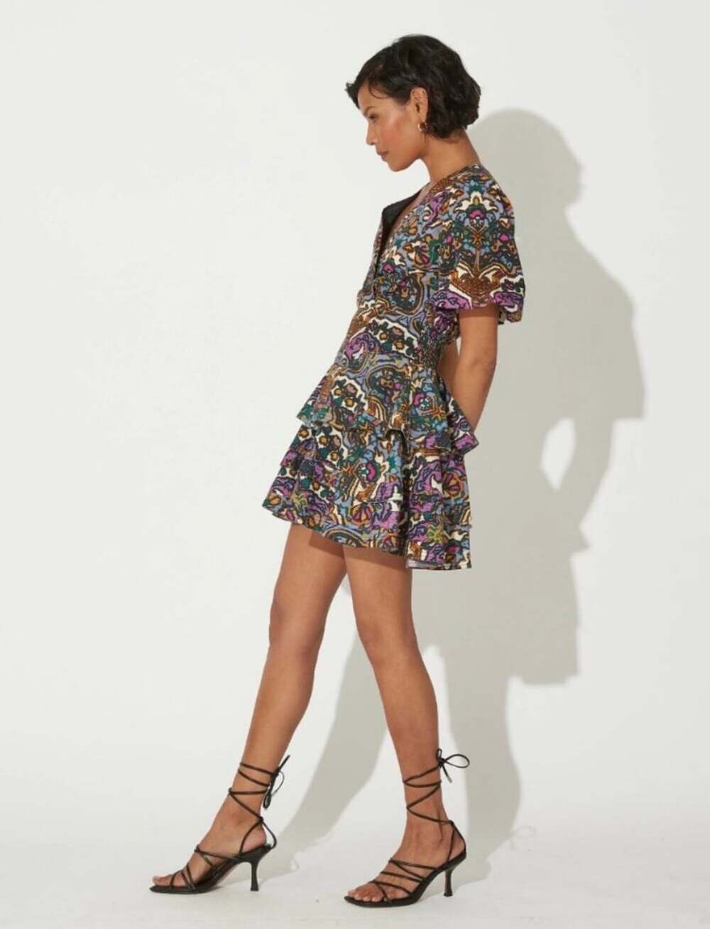 Cleobella Marisse Mini Dress Multicolor Paisley Size Small